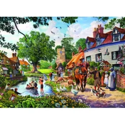 Puzzle A Village in Summer