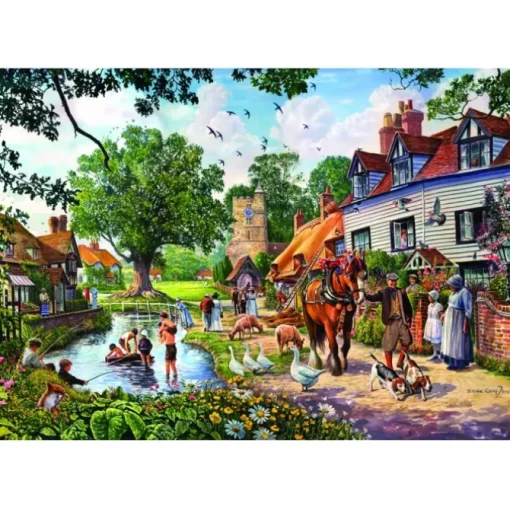 Puzzle A Village in Summer