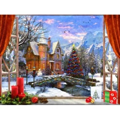 Puzzle Christmas Mountain View
