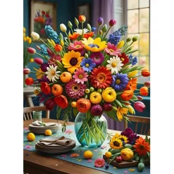 Puzzle Colourful Bouquet