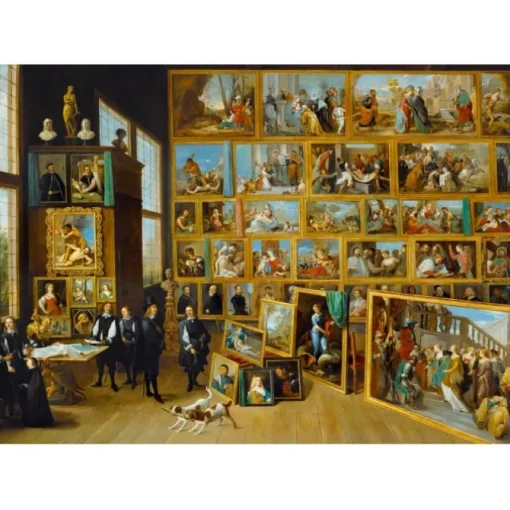 Puzzle David Teniers the Younger - The Art Collection of Archduke Leopold Wilhelm in Brussels, 1652