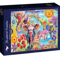 Puzzle Elephants in the Garden