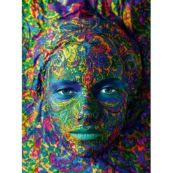 Puzzle Face Art - Portrait of woman