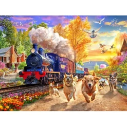 Puzzle Following The Train