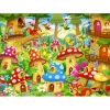 Puzzle Gnomes in Mushroom Homes