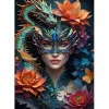 Puzzle Lady with a Dragon