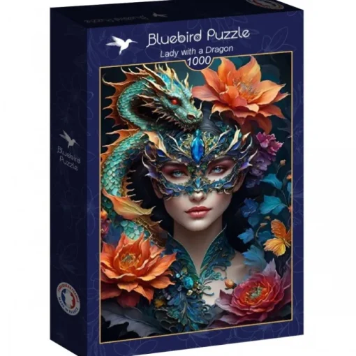 Puzzle Lady with a Dragon