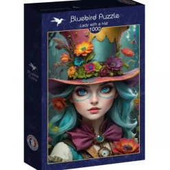 Puzzle Lady with a Hat