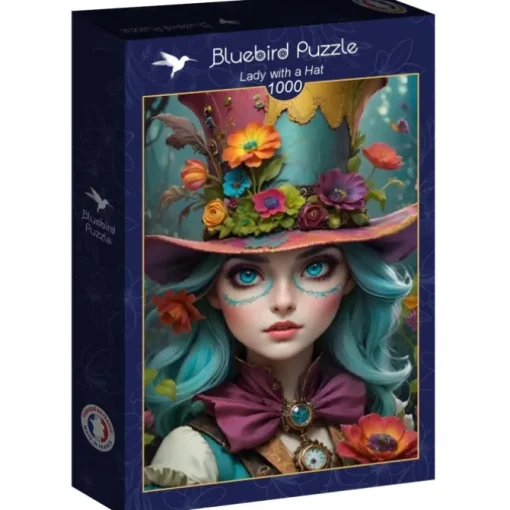 Puzzle Lady with a Hat