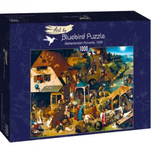 Puzzle Pieter Bruegel the Elder - Netherlandish Proverbs, 1559