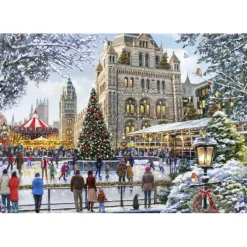 Puzzle Skating Outside Natural History Museum