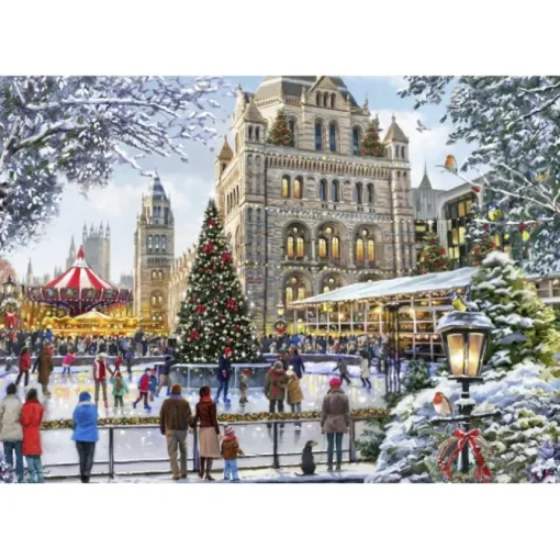 Puzzle Skating Outside Natural History Museum
