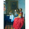 Puzzle Vermeer- The Girl with the Wine Glass, 1659