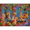 Puzzle Window Shelf Cats