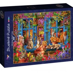 Puzzle Window Shelf Cats