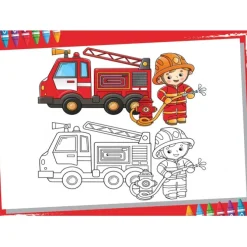 Puzzle XXL Pieces - Color Me - Pompier