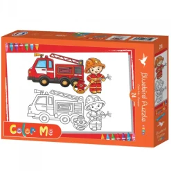 Puzzle XXL Pieces - Color Me - Pompier