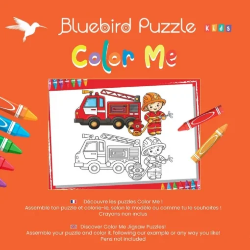 Puzzle XXL Pieces - Color Me - Pompier